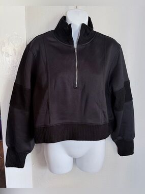 NWT KUTMAI black crop sweatshirt small
